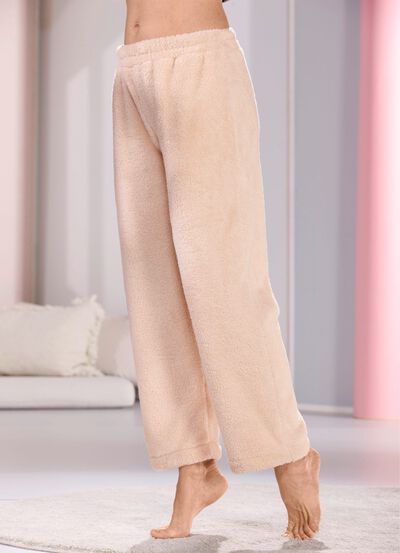 Lange loungebroek met elastische tailleband 