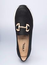 Comfort mocassin in lederlook 