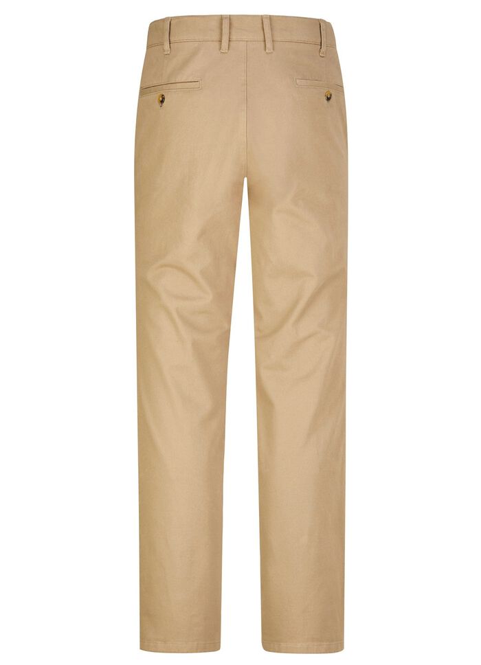 Broek van "Francesco Botti" met comfortabele tailleband in 3 kleuren BEIGE
