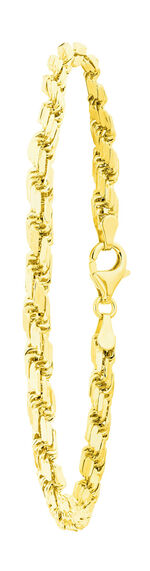 Machinaal gegraveerde Rope-kettingarmband 