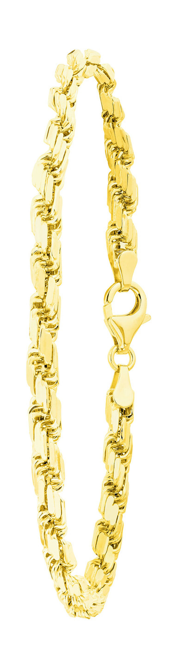 Machinaal gegraveerde Rope-kettingarmband 