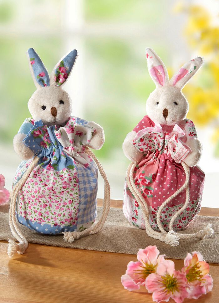 Konijntjescadeauzakjes, set van 2 