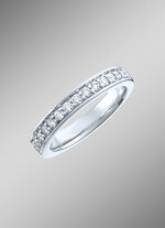 Platina memoire-ring met loepzuivere briljanten 
