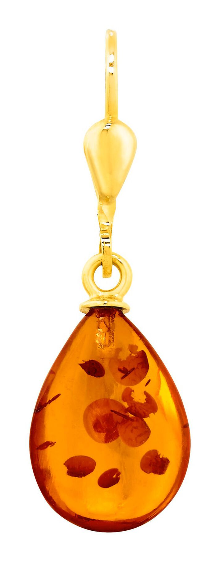 Mooie oorbellen met echte barnsteen 