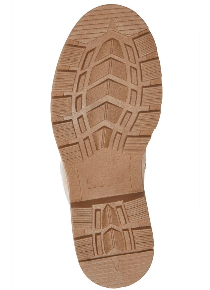 Andrea Conti-laarzen met een donzige omslagkraag BEIGE