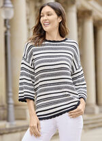 trui met strepenmotief 