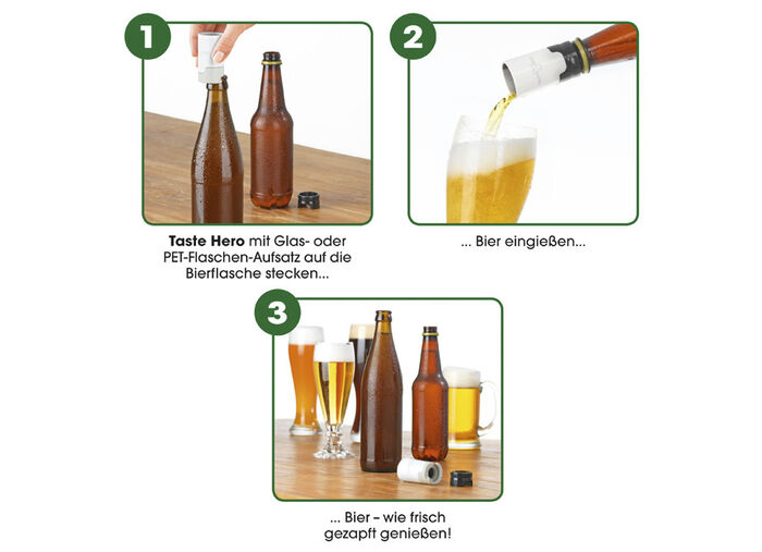 'Taste Hero'-bierschenker, set van 3 