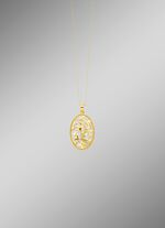 Filigraan, ovale hanger met ornament 