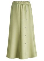 Rok met decoratieve knoopsluiting GROEN GEM&Ecirc;LEERD