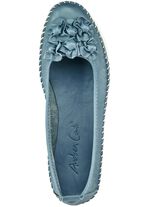 Andrea Conti mocassinpantoffels met brutale leren bloemen 