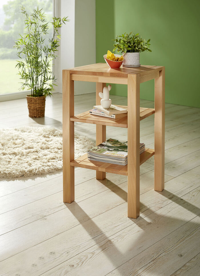 Bijzettafel gemaakt van massief beukenhout 
