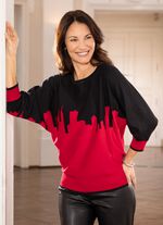 Een trui van zachte, fijngebreide kwaliteit 