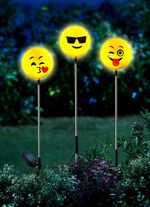 Solarlampen Happy Face, set van 3 