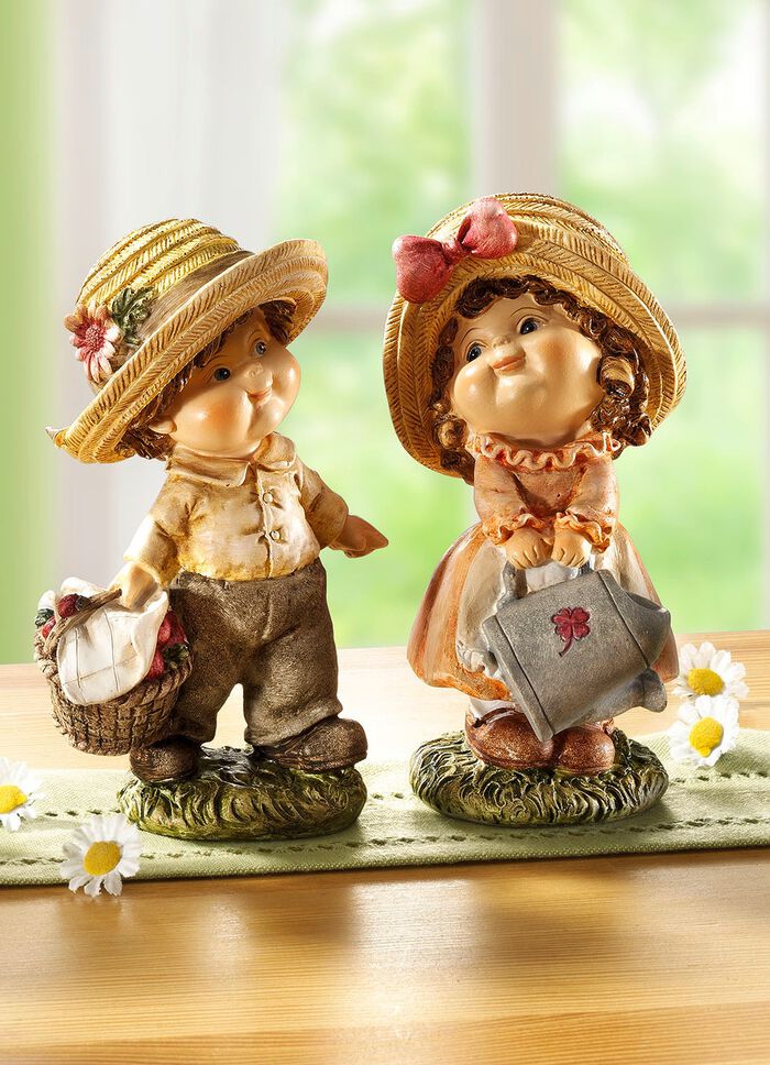 Tuinkinderen, set van 2 KLEURRIJK