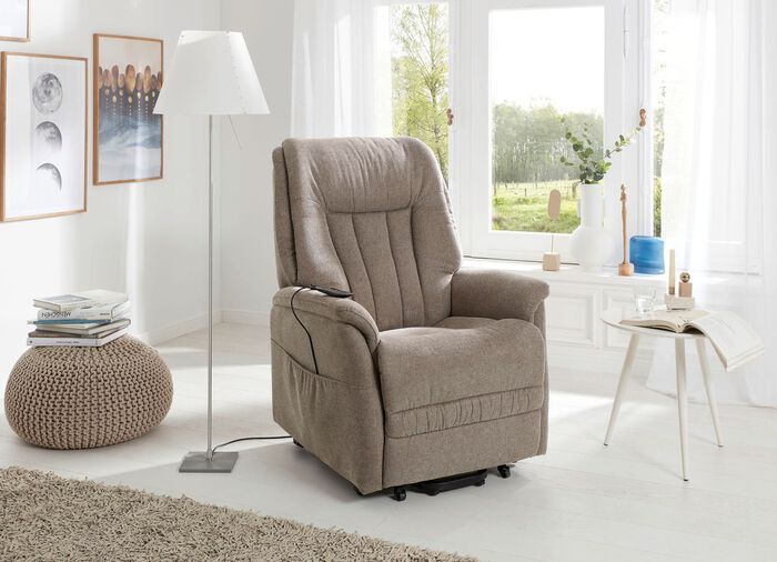 Tv-fauteuil met motor en opstahulp 
