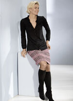 Rok met apart ruitdessin 