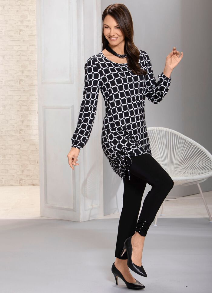 Uniek lang shirt met zijsplitten 