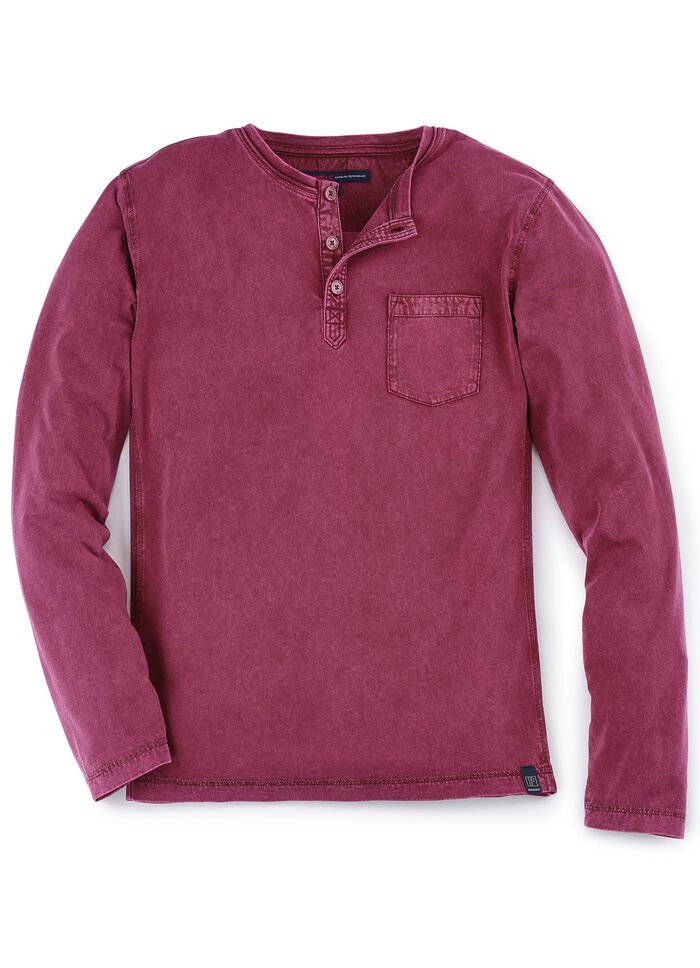 Shirt met lange mouwen van &ldquo;Paddock's&rdquo; in 3 kleuren BORDEAUX