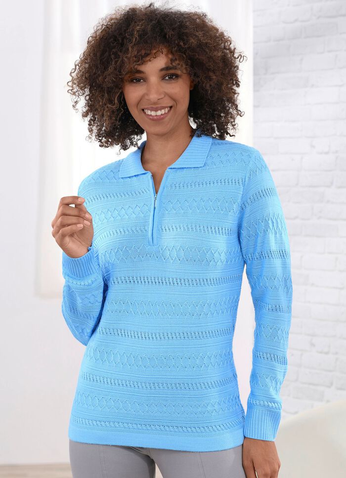 Trui met een subtiele glans 