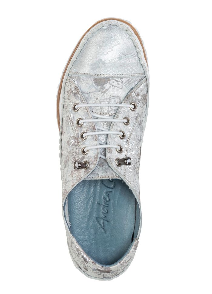 Andrea Conti mocassinpantoffels met metallic glans 