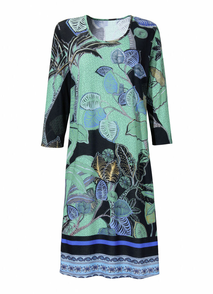 Nachthemd van Laurina met geweldig printdesign en modal 