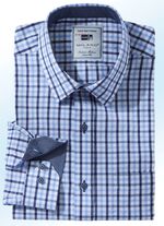 Geruit overhemd "Milano Italy" in 4 kleuren 