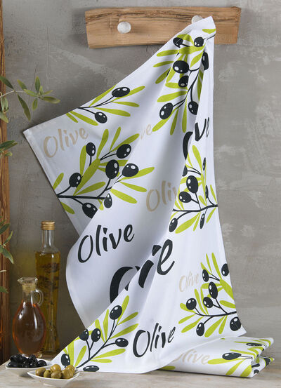 Theedoeken, set van 2, van puur katoen 