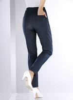 Broek in denimlook DONKERBLAUW