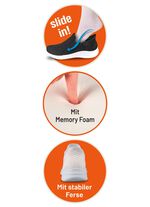 Comfortabele, soepel glijdende, elastische sneaker met memory foam 
