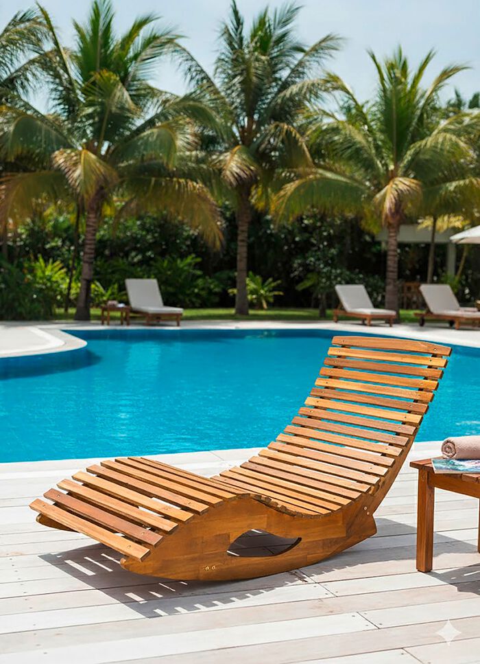 Opvouwbare schommelstoel van acaciahout 