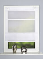 Luchtig, licht en superpraktisch magnetisch rolgordijn WIT