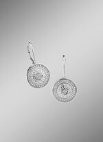 Elegante oorbellen met 74 diamanten 