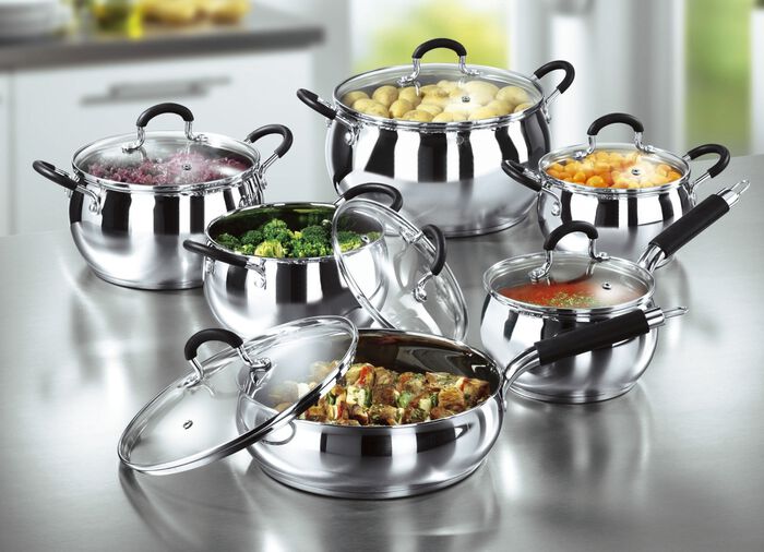 Roestvrijstalen pannenset voor een geweldige prijs 