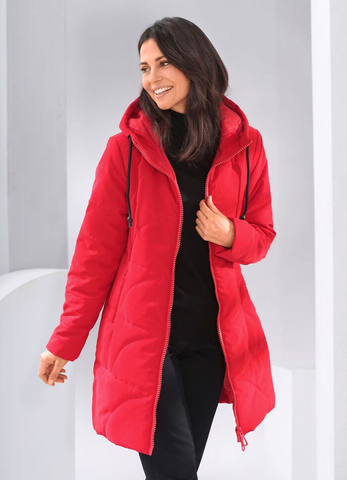 Korte mantel met 2-wegrits 