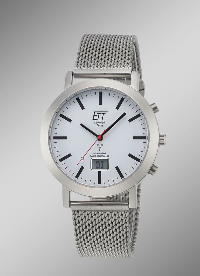 Radiogestuurd partnerhorloge met zonne-energie 