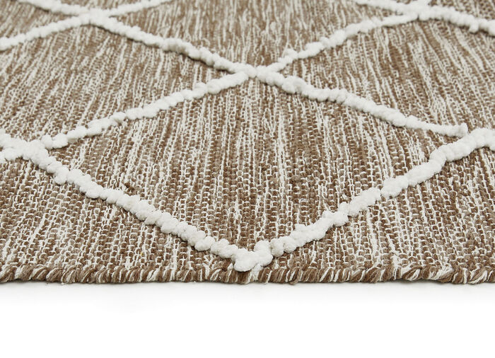 Moderne tapijten en karpetten van 100% katoen BRAUN