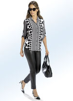 Blouse met overhemdkraag 