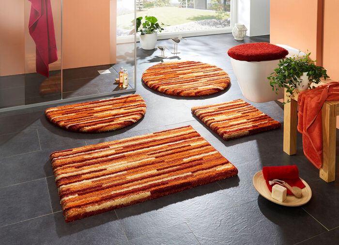 Badmattenset met antislip-onderkant AARDE