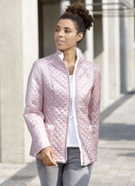 Jas met opgestikte zakken POEDERROSÉ