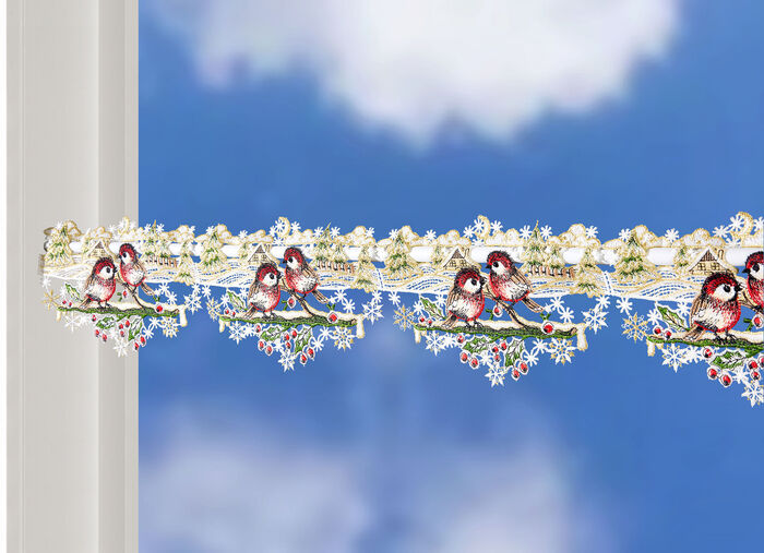 Paaldecoratie gemaakt van echt Plauenkant 