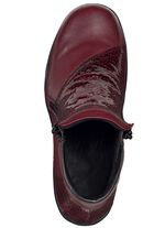 ELENA EDEN laarsje van gedeeltelijk nappaleer met reptielreli&euml;f 