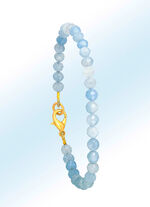 Armband met aquamarijn 