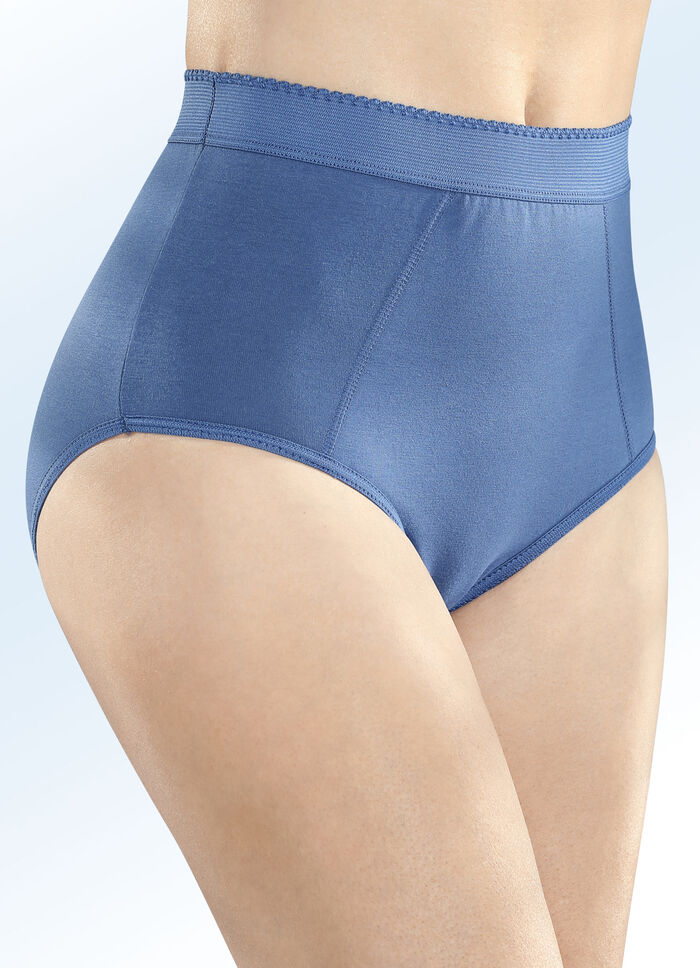 Set van zes gevormde slips met verstevigd buikgedeelte 