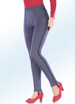 Broek met afneembare voetrandjes DONKERBLAUW