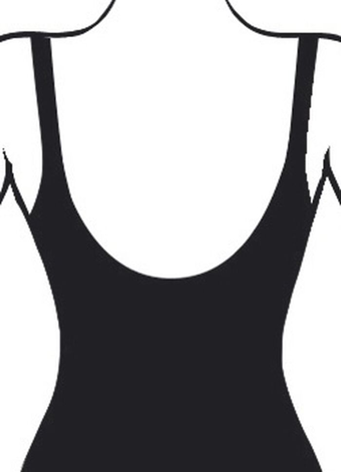 Badpak met volledig korset en peplum, tot cup E 