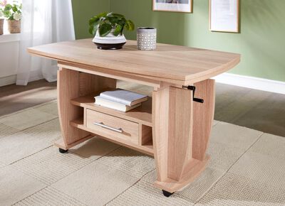 Moderne salontafel op wielen 