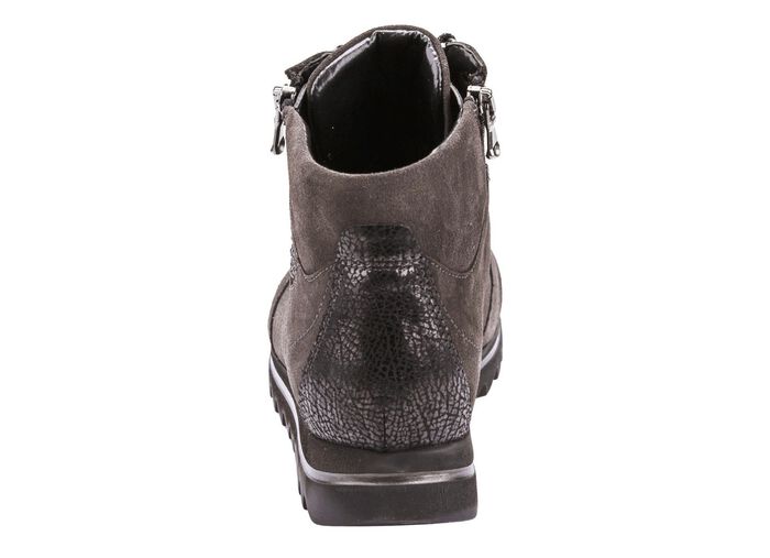 Waldl&auml;ufer enkellaarsjes met praktische ritssluitingen aan de zijkant GRIJS