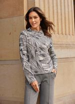 Shirt tuniek met geweldig verendesign 