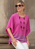 Ponchotuniek met kapmouwen 