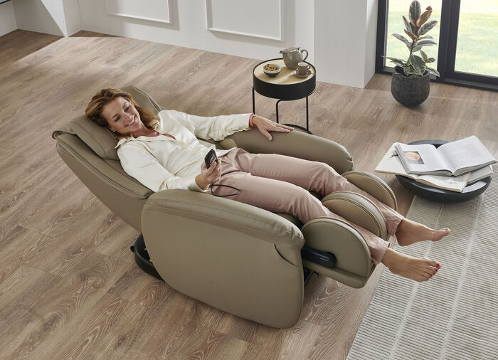 Multifunctionele massagestoel BEIGE